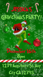 Grinch Video Invite with Audio. Editable in Canva.