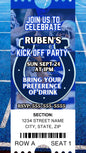 Football Invite, Indianapolis Colts Inspired with audio. Editable in Canva.